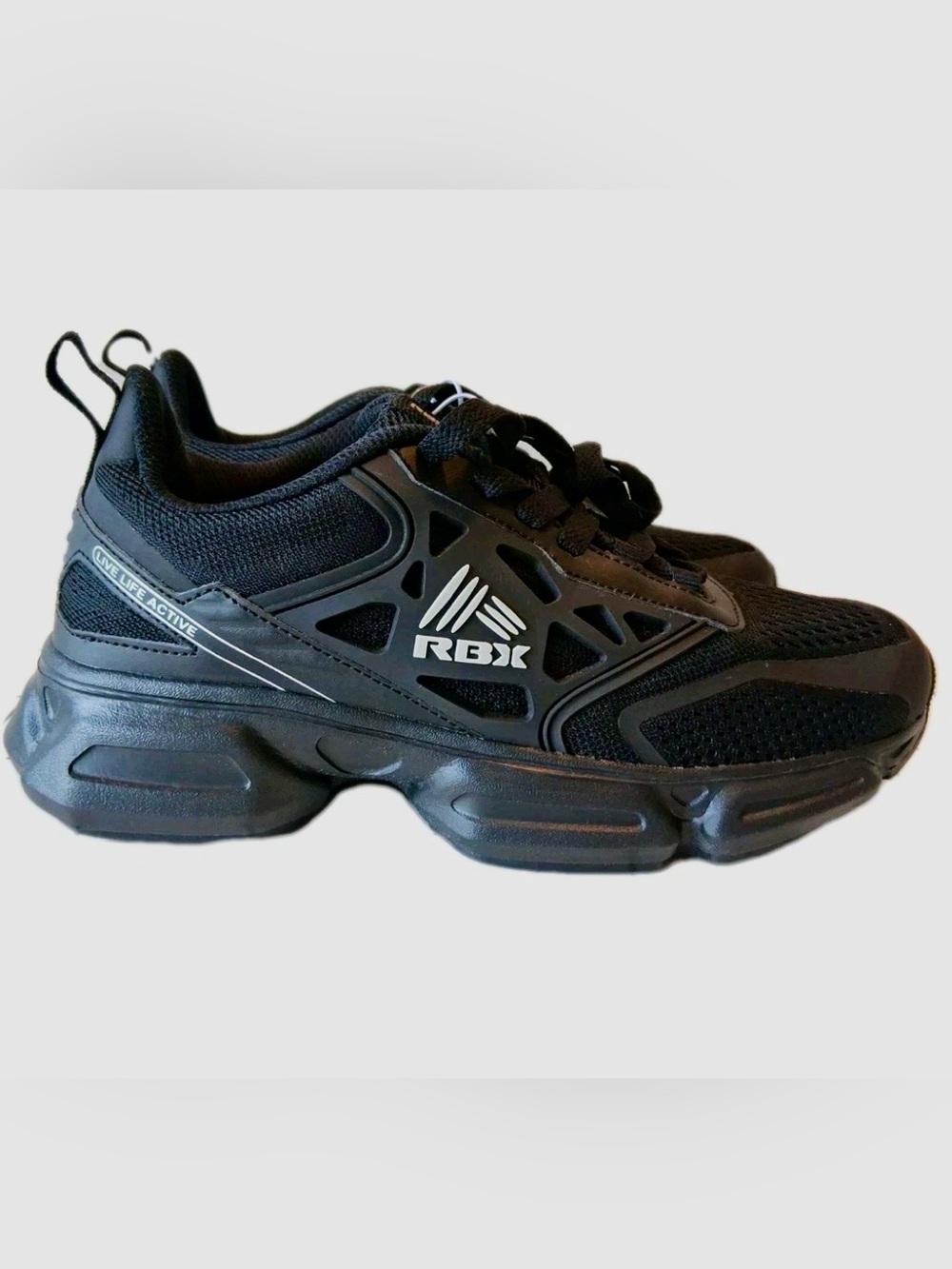 RBX Ladies Sz 7 Zelia All-Black Athletic Sneakers